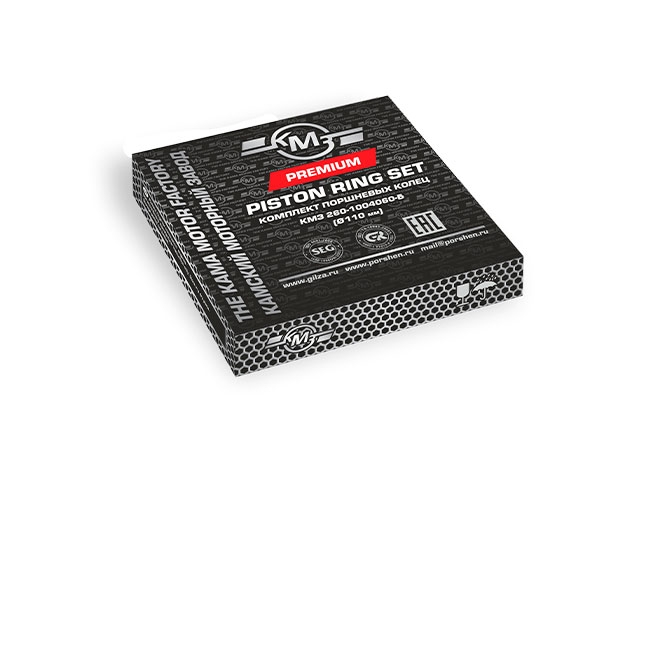 Кольца поршневые КМЗ 260-1004060-Б “ПРЕМИУМ” (3 шт. в 1 пшк.) (в 1 уп. 1 пшк.)