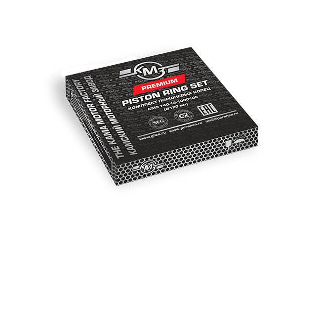 Кольца поршневые КМЗ 740.13-1000106 "Евро I, II, III" "ПРЕМИУМ" (аналог 740.30-1000106) (на поршни КМЗ 740.13-1004015, КМЗ 740. 30-1004015, КМЗ 740.51- 1004015, КМЗ 740.60-1004015, КМЗ 740.61-1004015)