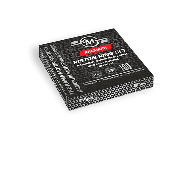 Кольца поршневые КМЗ 240-1004060-А1 “ПРЕМИУМ” (4 шт. в 1 пшк.) (в 1 уп. 1 пшк.)