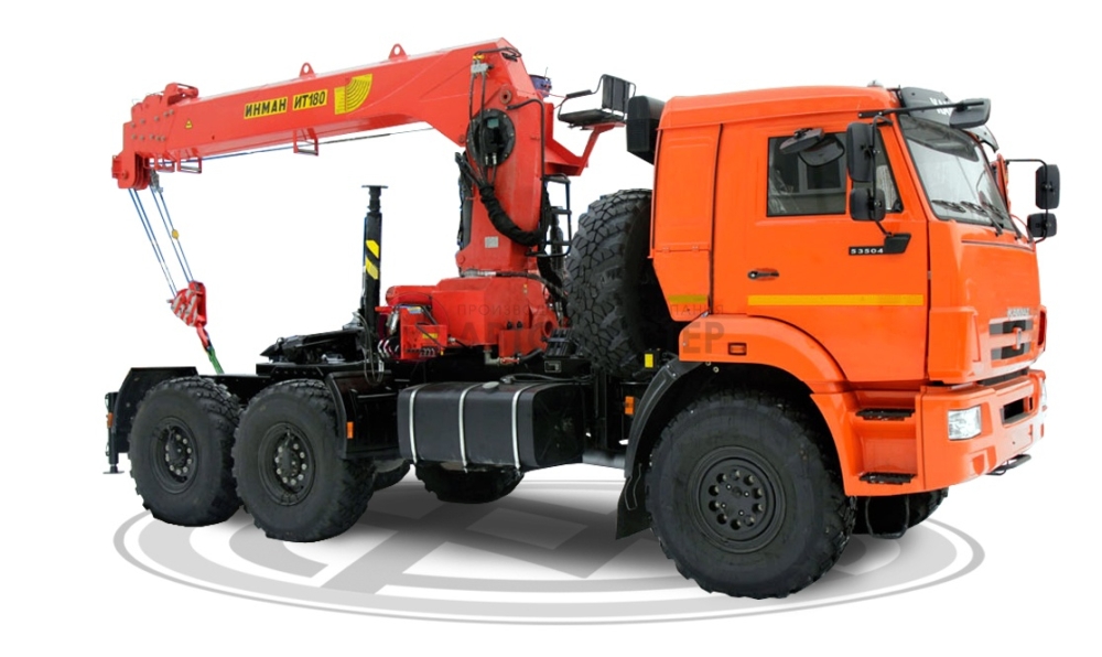 Седельный тягач КАМАЗ 44108-6010-24 КМУ 10 т длина 9,57 метр